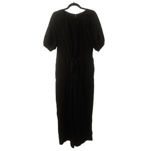Banana Republic Black Wide Leg Jumpsuit Size 14 Twist Front